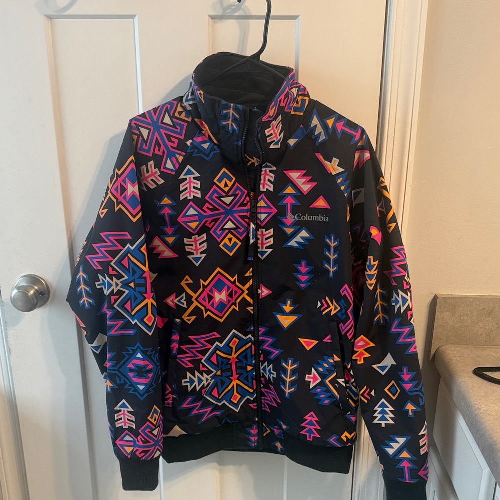 Columbia Multicolor Geometric Print Jacket